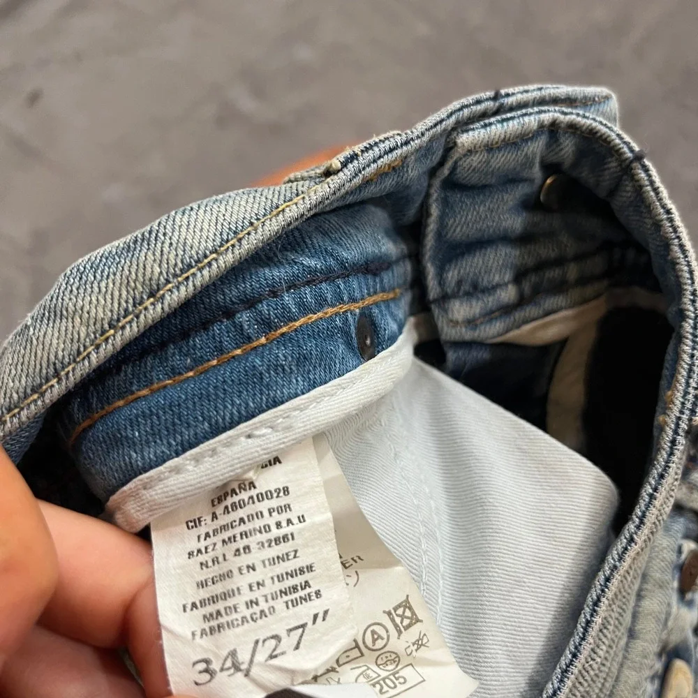 Euro VTG Y2K Denim Mini Skirt Blue Women's Jeans Skirt Y2K Low Rise Sexy‎